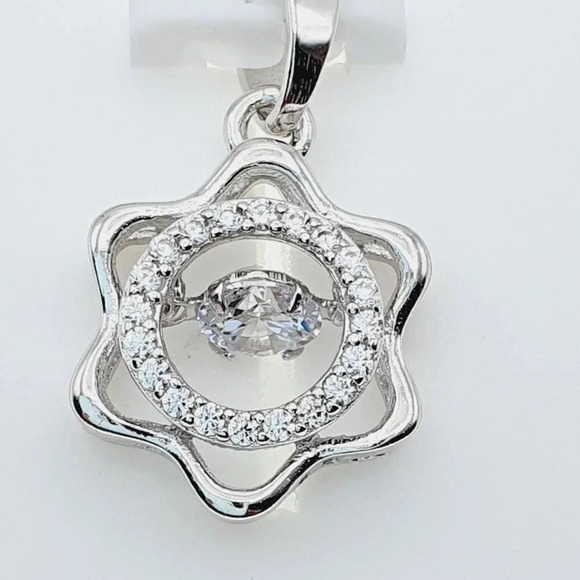 925 Sterling Silver Cubic Zircon Pendant for Women/Girls, US925P1114 - Picture 4 of 7